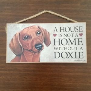 Dachshund Home Decor Sign